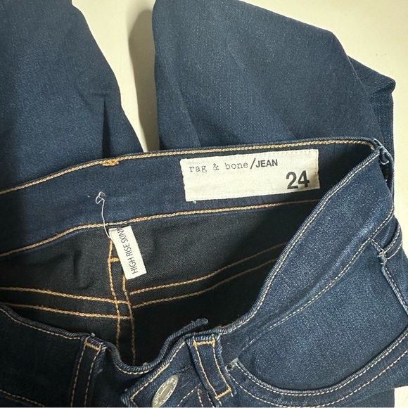 Rag and Bone Womens High Rise Skinny Long Blue Jeans Sz. 24 - Picture 3 of 12